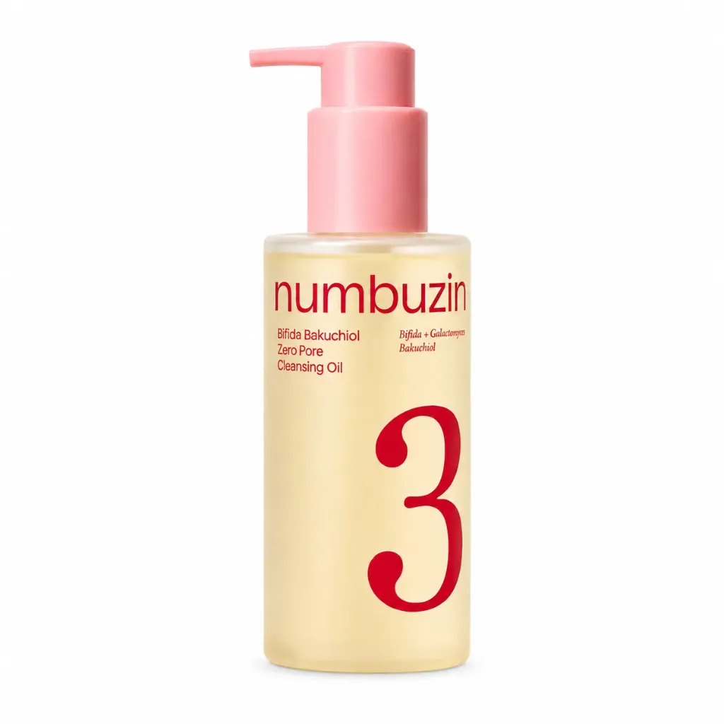 Numbuzin – No.3 Bifida Bakuchiol Zero Pore Cleansing Oil, 200ml