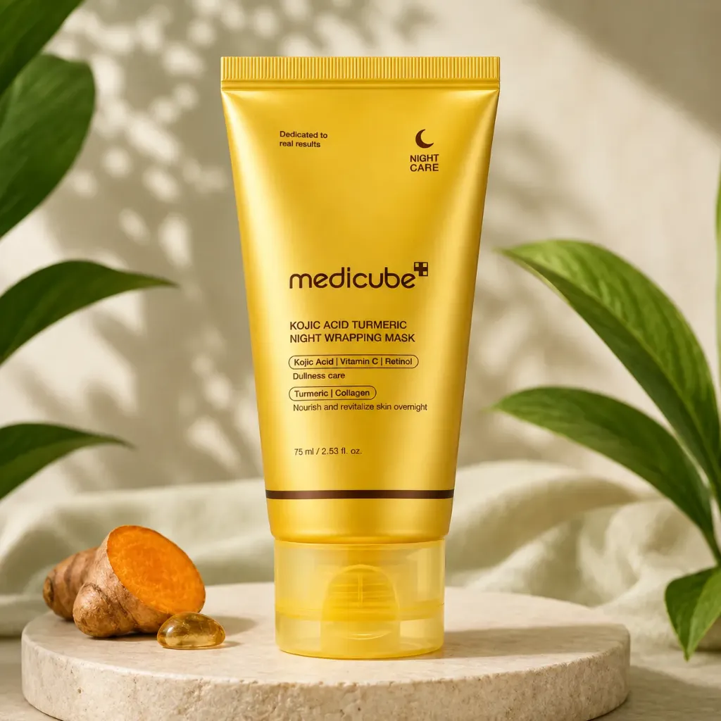 Medicube – Kojic Acid Turmeric Night Wrapping Mask 2.0, 75ml