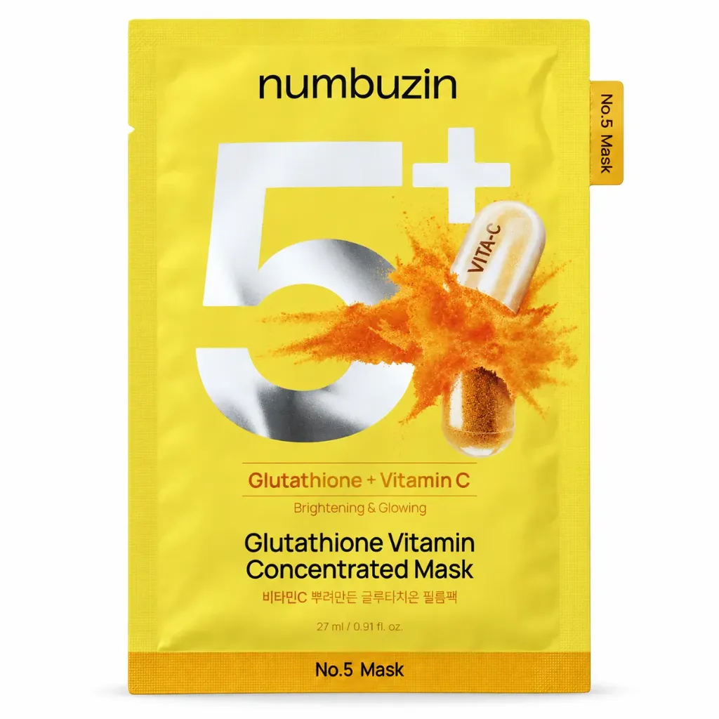 Numbuzin – No.5 Vitamin Spotlight Sheet Mask , 27ml, 1 piece