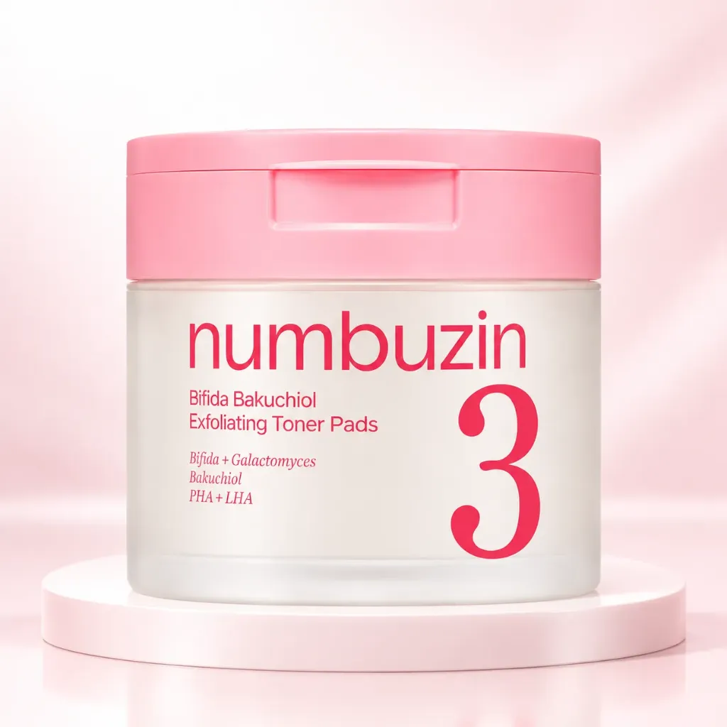 Numbuzin – No.3 Bifida Bakuchiol Exfoliating Toner Pads
